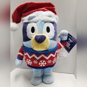 BLUEY Holiday Greeter Plush Dog Christmas Hat 20" New 2025 Gemmy